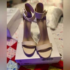 Dream Pairs Nude Ankle Strap Heels